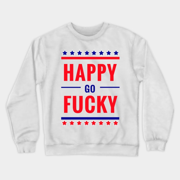 Brayden Happy Crewneck Sweatshirt by Mysobercompass